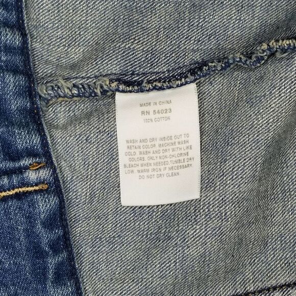 GAP 1969 Distressed Button Down Denim Jean Vest - Picture 9 of 15